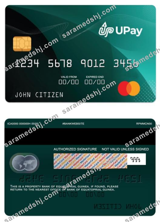 Equatorial Guinea UPay card